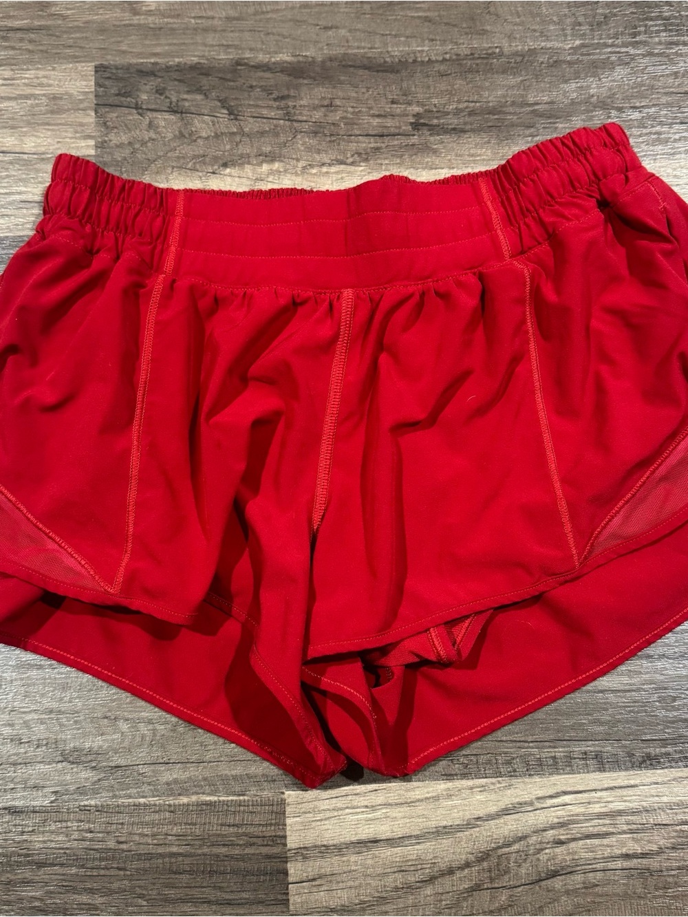 lululemon athletica Red Athletic Running Shorts